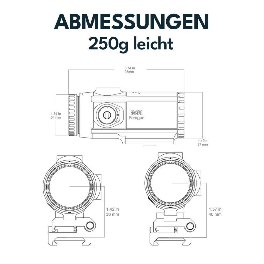 Vector Optics Paragon 5x30 увеличител Micro