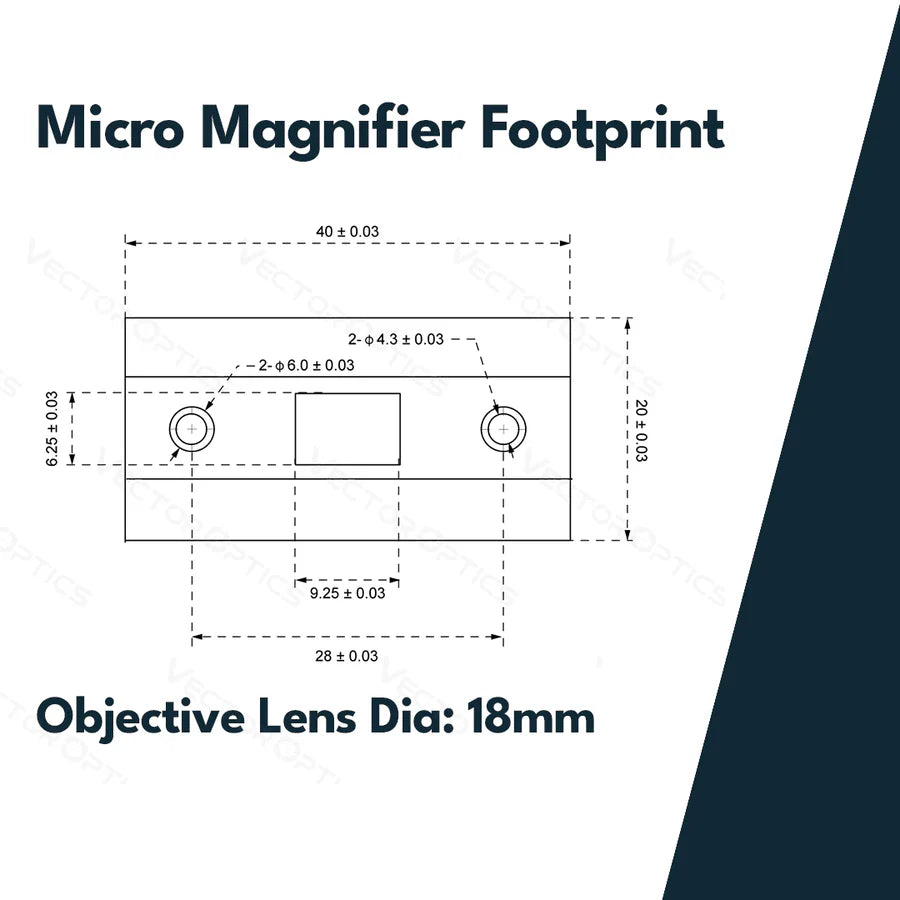 Vector Optics Paragon 3x18 лупа Micro