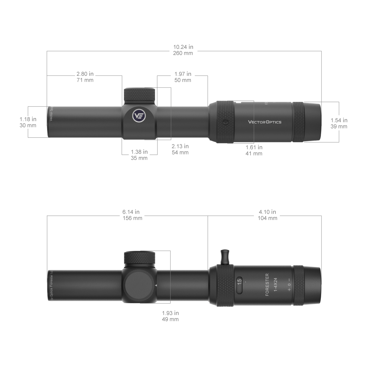 Vector Optics Forester 1-4x24SFP rifle scope Vector Optics
