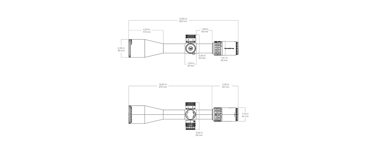 Vector Optics Orion Pro Max 6-24x50 MIL HD FFP прицел за пушка