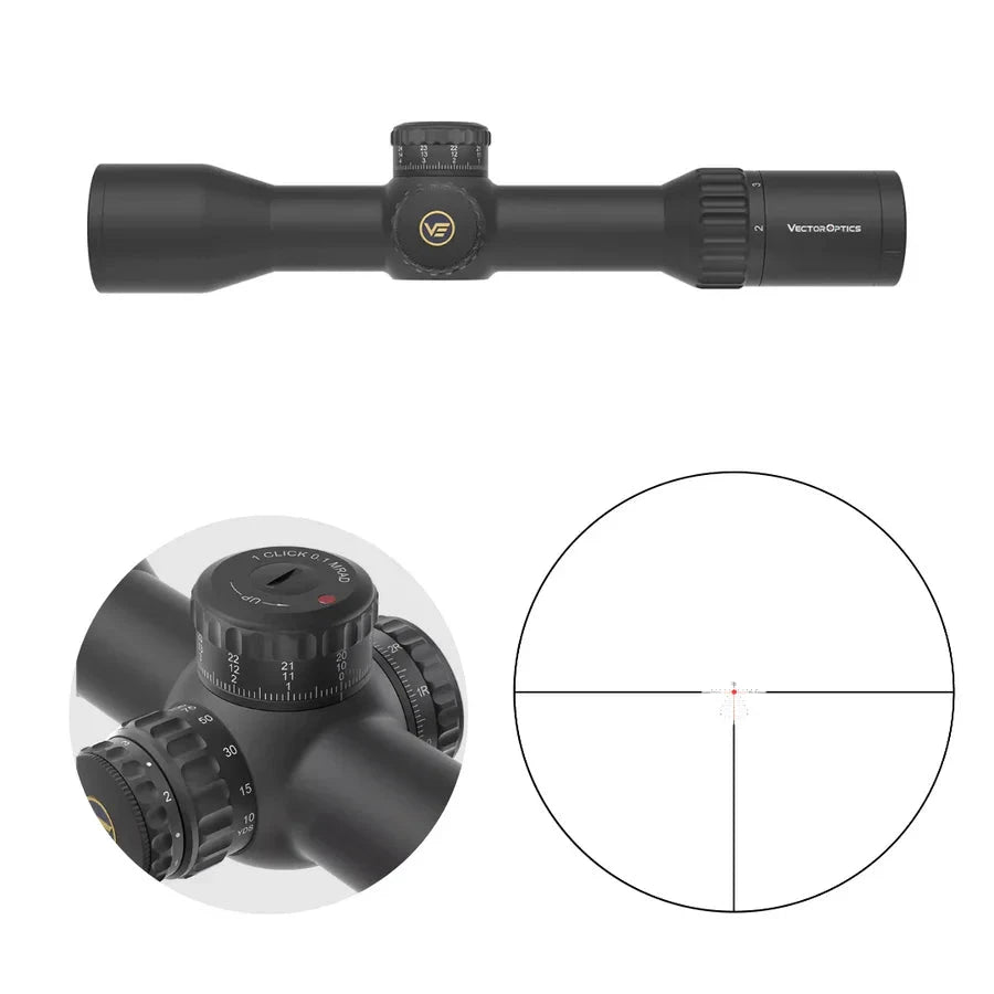 Vector Optics Continental x6 2-12x44 CTR MPVO оптически прицел Vector Optics