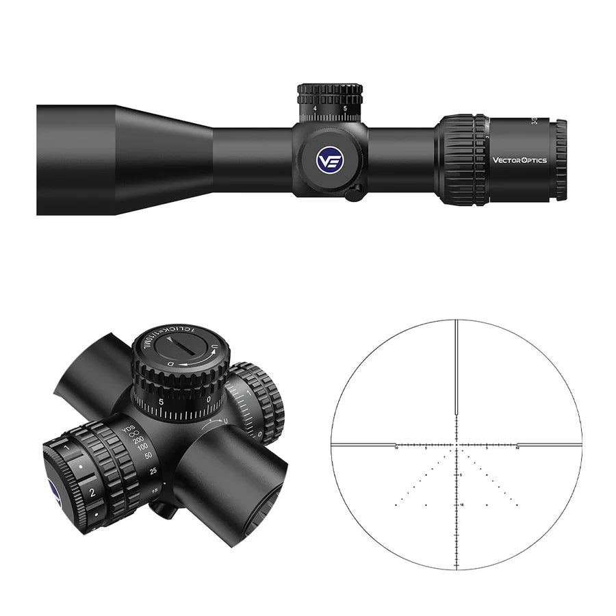 Vector Optics Veyron 10x44 SFP компактен оптически прицел за пушка Vector Optics