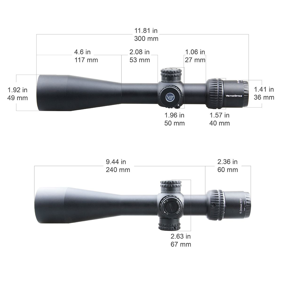 Vector Optics Veyron 6-24x44 FFP оптически прицел Vector Optics