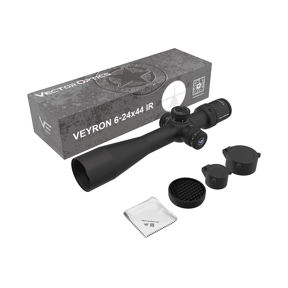 Vector Optics Veyron 6-24x44IR SFP компактен оптически прицел за пушка