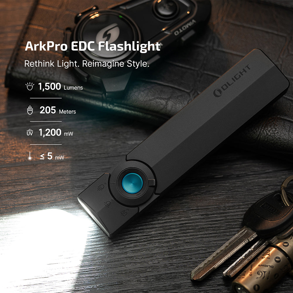 Olight ArkPro | плосък 4-в-1 EDC фенер | 1.500 lm