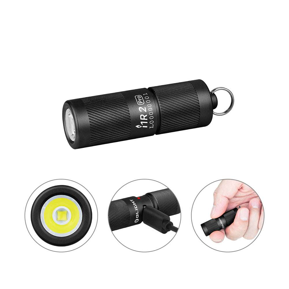 Olight i1R 2 Pro | акумулаторен фенер за ключодържател | 180 lm - Black