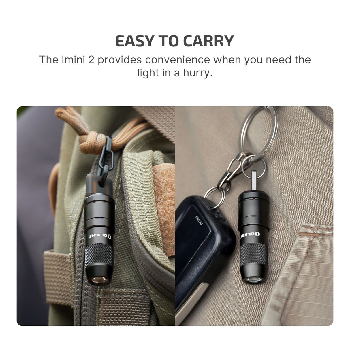 Olight imini 2 | мини презареждащ се фенер за ключодържател | 50 lm