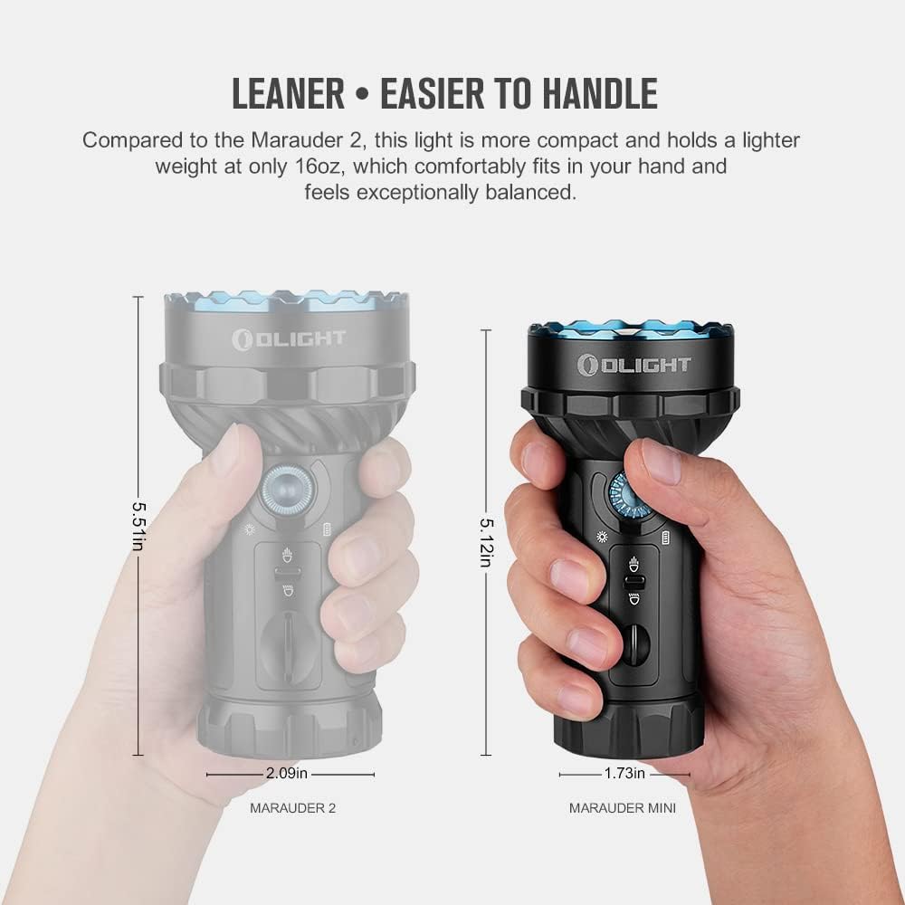 Olight Marauder Mini | многоцветен акумулаторен фенер | 7.000 lm