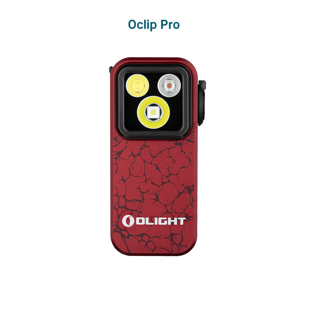 Olight Oclip Pro | многофункционален клипс фенер | 500 lm - Molten Lava