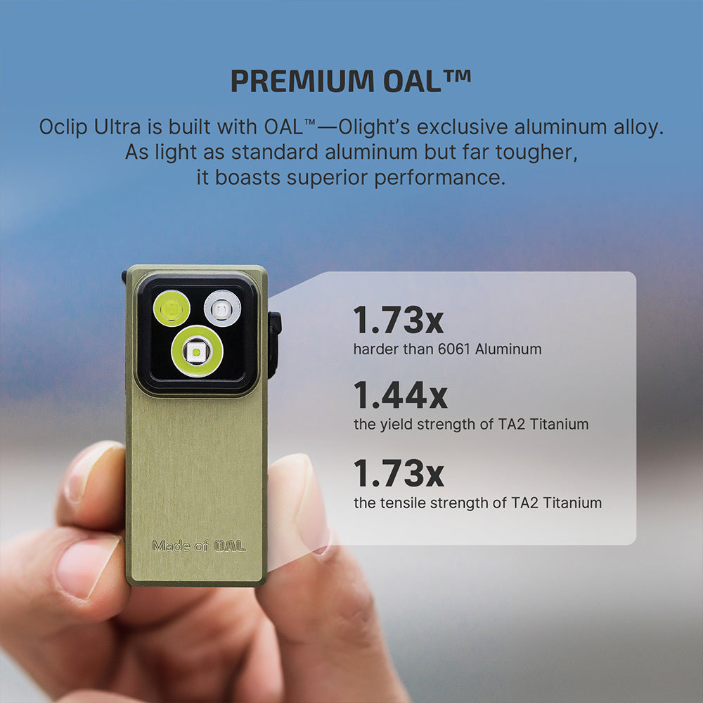 Olight Oclip Ultra | 3-в-1 EDC фенер с клипс | 530 lm - Olive Green