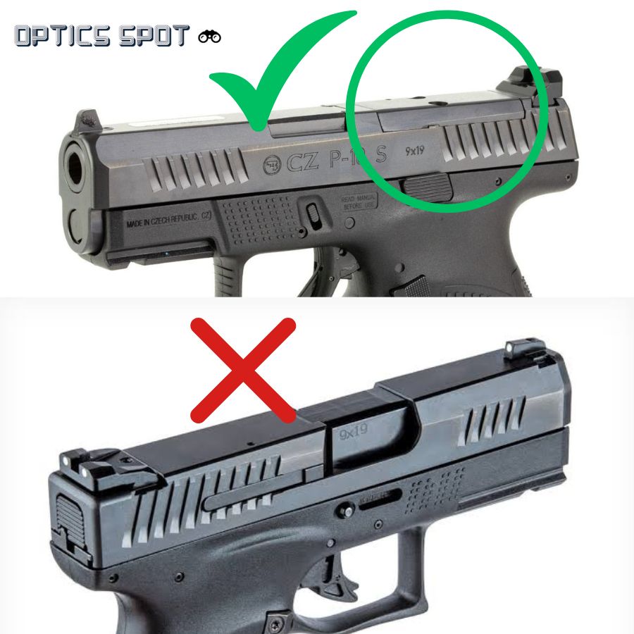 CZ P-10 адаптерна плочка | Trijicon RMR footprint
