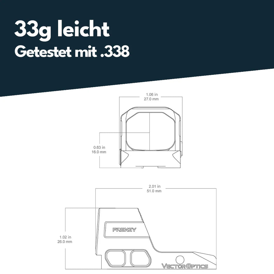 Vector Optics Frenzy 1x16x21 за Glock MOS 