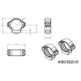 30mm монтажи за оптика | двукомпонентна Picatinny QD Ergo основа 