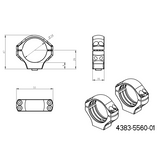 34mm монтажи за оптика | двукомпонентна пикатини основа с лостове 