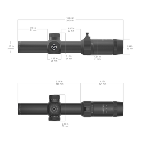 Vector Optics Forester 1-5x24SFP GenII оптически прицел за пушка