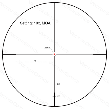 Vector Optics Forester 2-10x40SFP оптически мерник за пушка