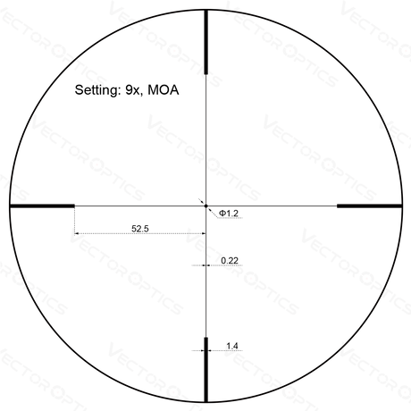Vector Optics Forester JR. 3-9x40 оптически прицел за пушка