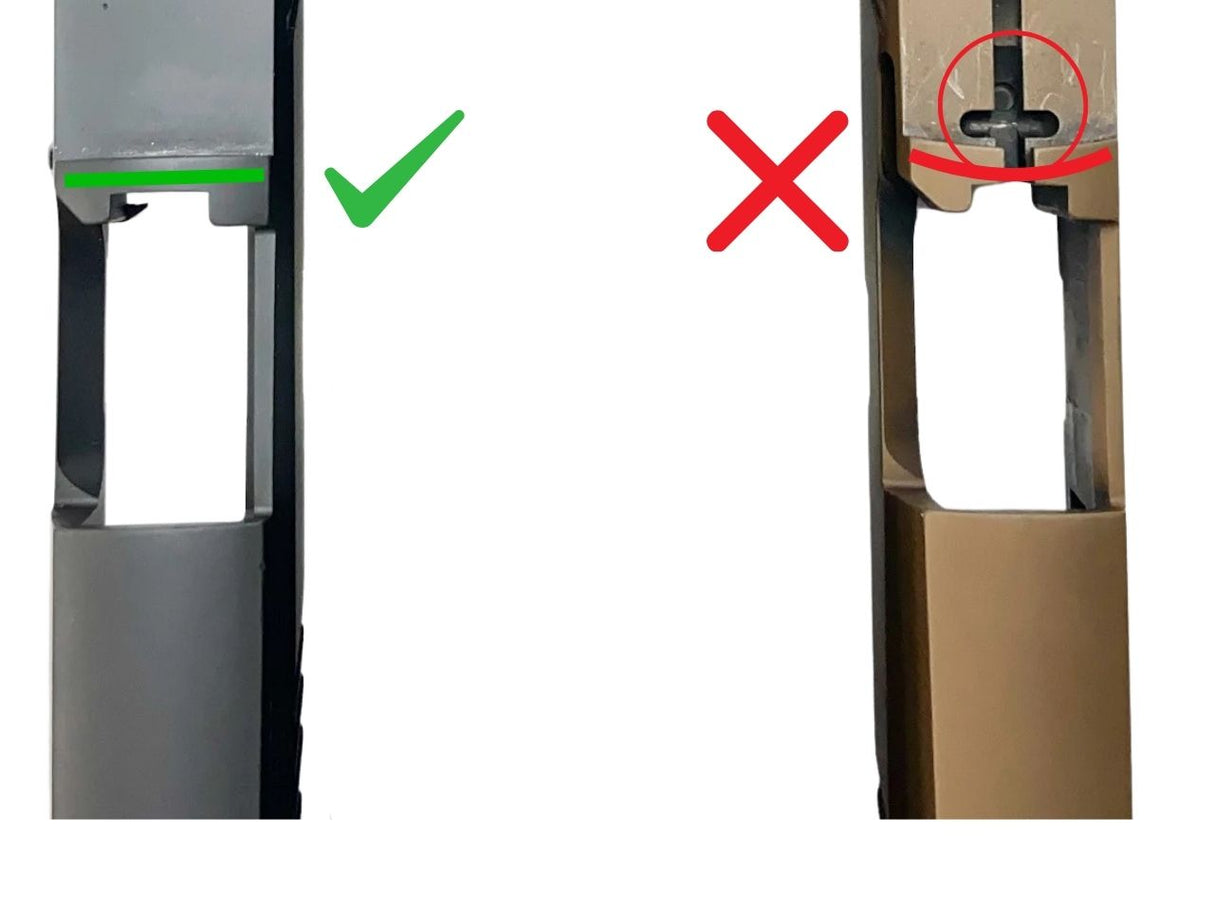 Sig P320 XFIVE по-стари варианти optics ready изрязване - разлики