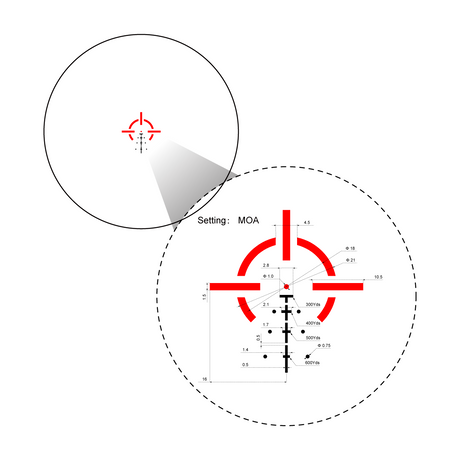 Vector Optics Paragon 3x18 ултракомпактен призматичен мерник за пушка