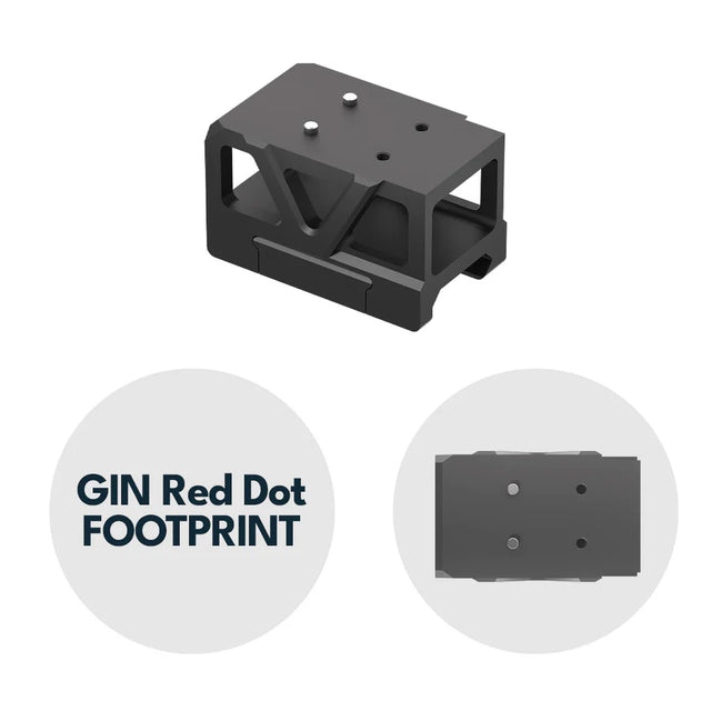 Picatinny монтаж за колиматор с повдигач [32 mm] | C-More RTS footprint