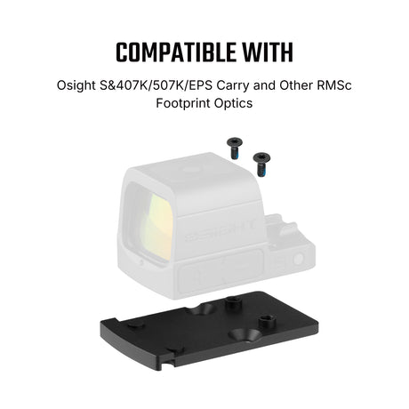 Footprint адаптер | от Trijicon RMR към Shield RMSc & K-series footprint