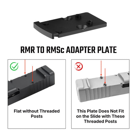 Footprint адаптер | от Trijicon RMR към Shield RMSc & K-series footprint