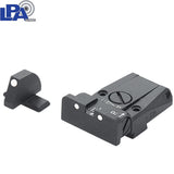 Springfield [XD,XDM] & HS Produkt [XDM HS-9 SF19] регулируеми мерни прибори | с бели точки
