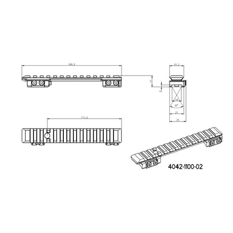 Sako 90 Picatinny релса [steel]
