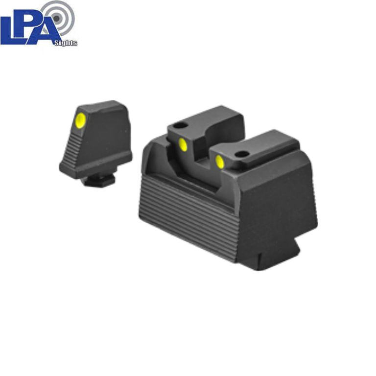 Sig Sauer P220, P226, P229, P320 & P365 Optics Ready полу-регулируем комплект мерник | с луминесцентни точки 
