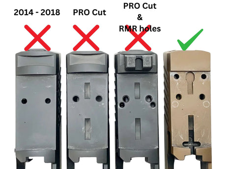 Sig P320 [models with removable rear sight] Адаптерна плочка | type C [RMR RTS & Docter footprint]