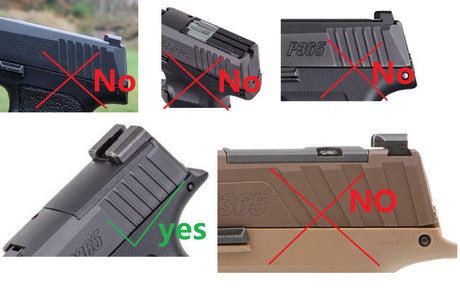 Sig P365 [X & XL] Адаптерна плочка | Trijicon RMR footprint