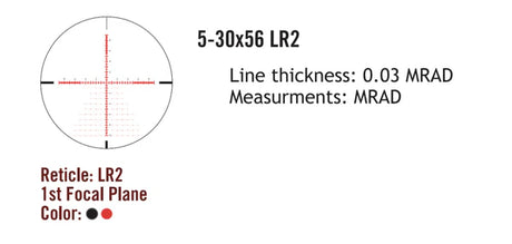 Sightmark Presidio 5-30x56 LR2 FFP rifle scope