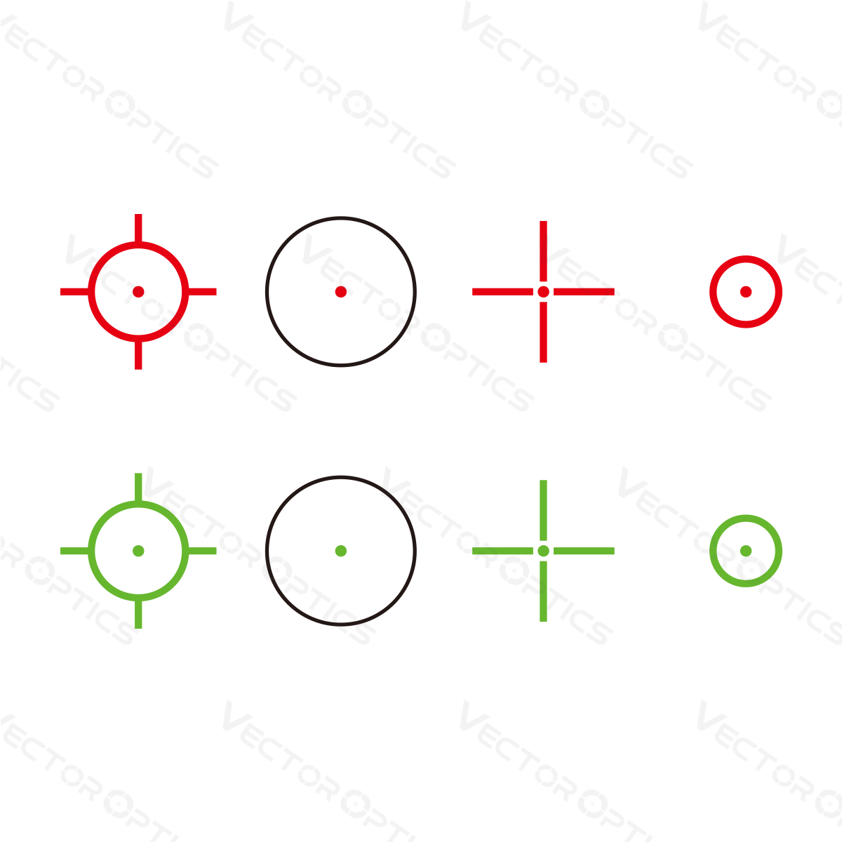 Vector Optics Омега 23x33 Четириретикулен Рефлексен Мерник колиматор 