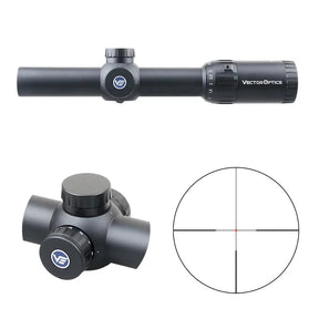 Vector Optics Constantine 1-10x24 мерник с оптика Fiber Center Dot Vector Optics