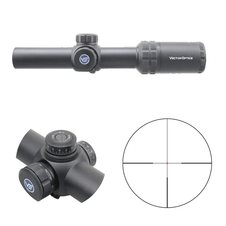 Vector Optics Grizzly 1-4x24 Ловен оптически прицел Vector Optics