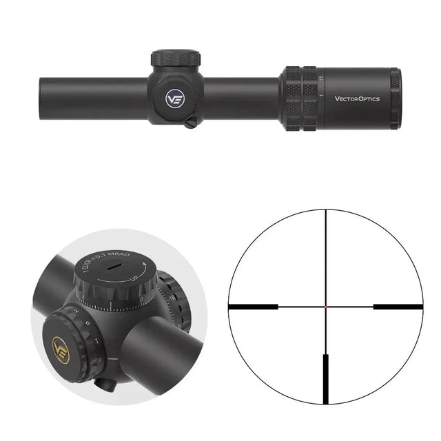 Vector Optics Grizzly 1-6x24i HD Fiber оптика Vector Optics