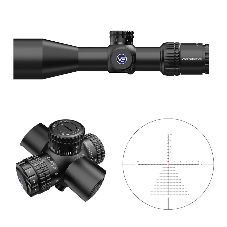 Vector Optics Veyron 3-12x44IR SFP компактен оптически прицел за пушка