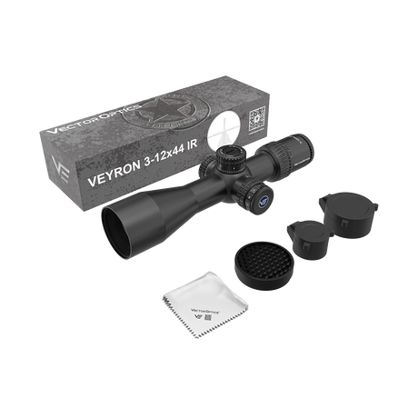 Vector Optics Veyron 3-12x44IR SFP компактен оптически прицел за пушка