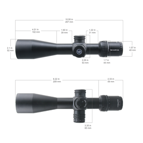 Vector Optics Veyron 4-16x44 IR First Focal Plane осветен оптически мерник за пушка