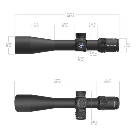 Vector Optics Veyron 6-24x44IR SFP компактен оптически прицел за пушка