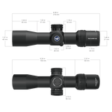 Vector Optics Компактен мерник за пушка Veyron 2-8x32IR 