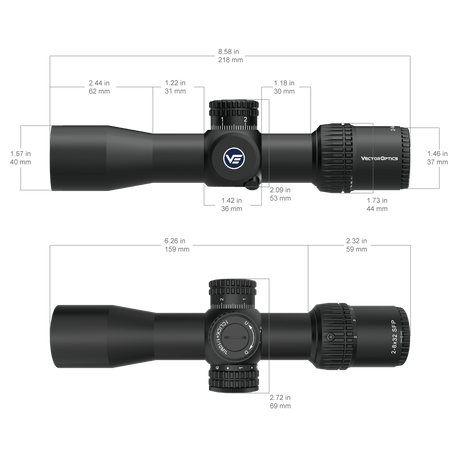 Vector Optics Veyron 2-8x32IR компактен оптически прицел за пушка