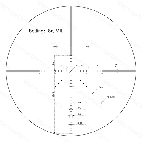 Vector Optics Veyron 2-8x32IR компактен оптически прицел за пушка