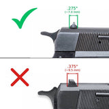 Browning Hi-Power Vigilante adjustable rear sight | blank