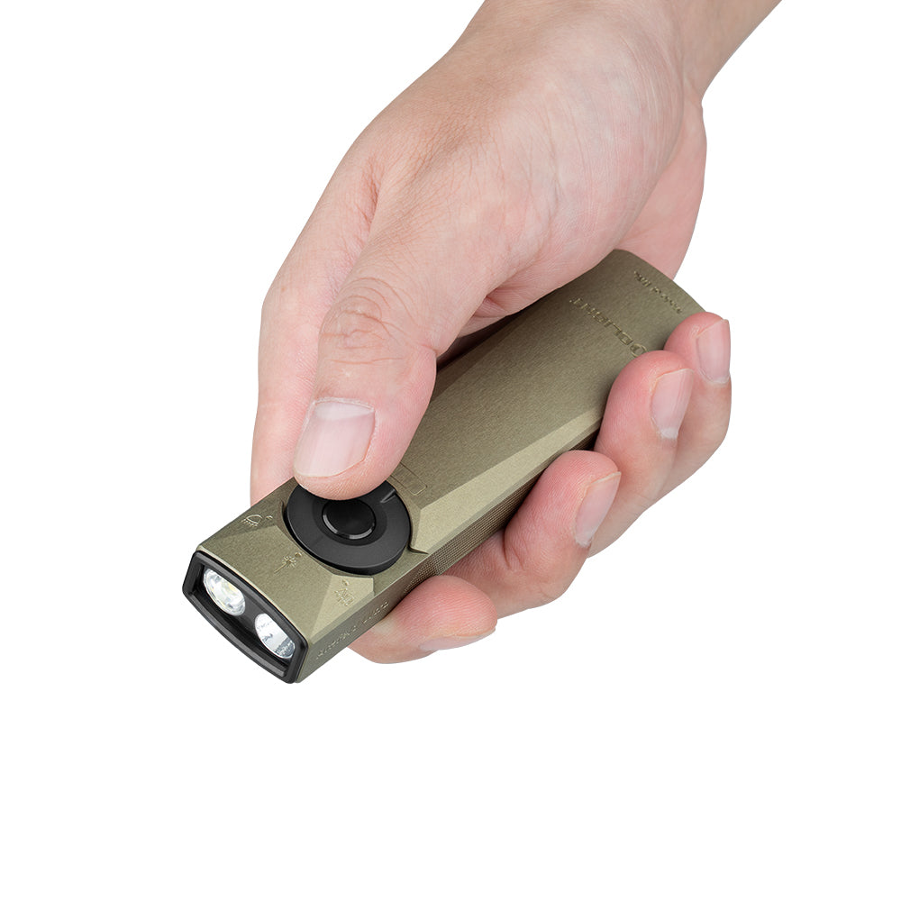Olight Arkfeld Ultra | плосък 3-в-1 EDC фенер | 1.400 lm - Olive Green