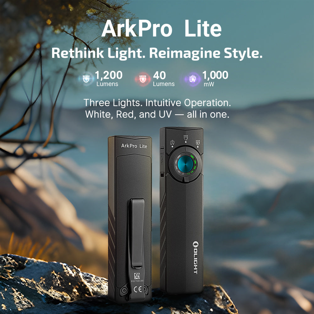 Olight ArkPro Lite | плосък 3-в-1 EDC фенер | 1.200 lm