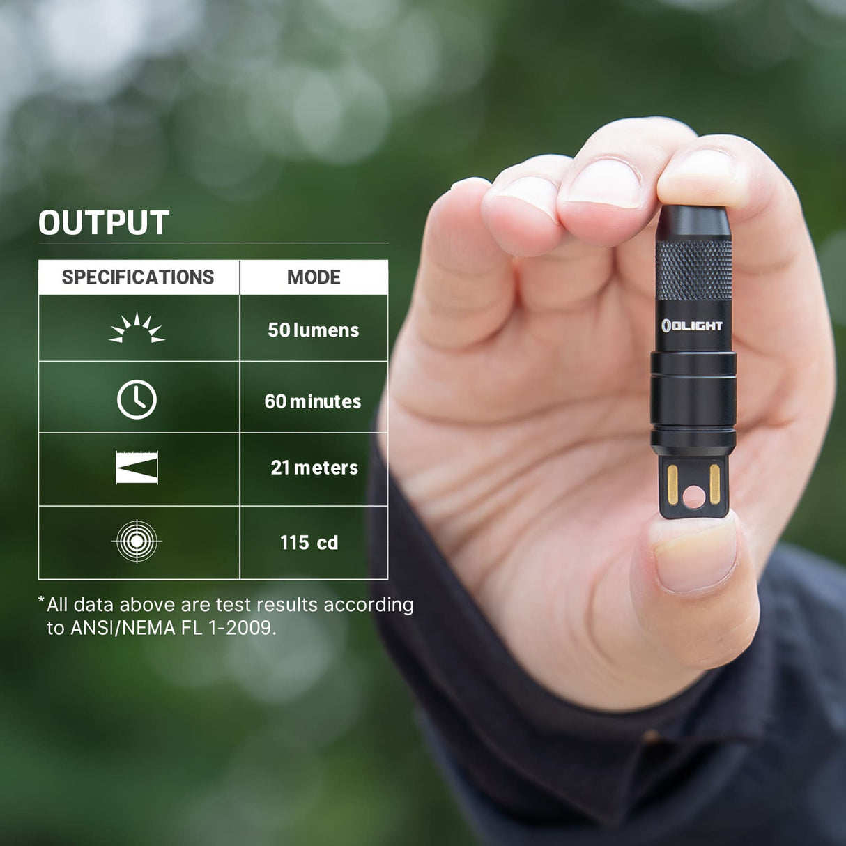 Olight imini 2 | мини презареждащ се фенер за ключодържател | 50 lm