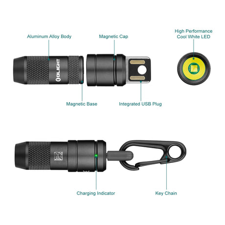 Olight imini 2 | мини презареждащ се фенер за ключодържател | 50 lm