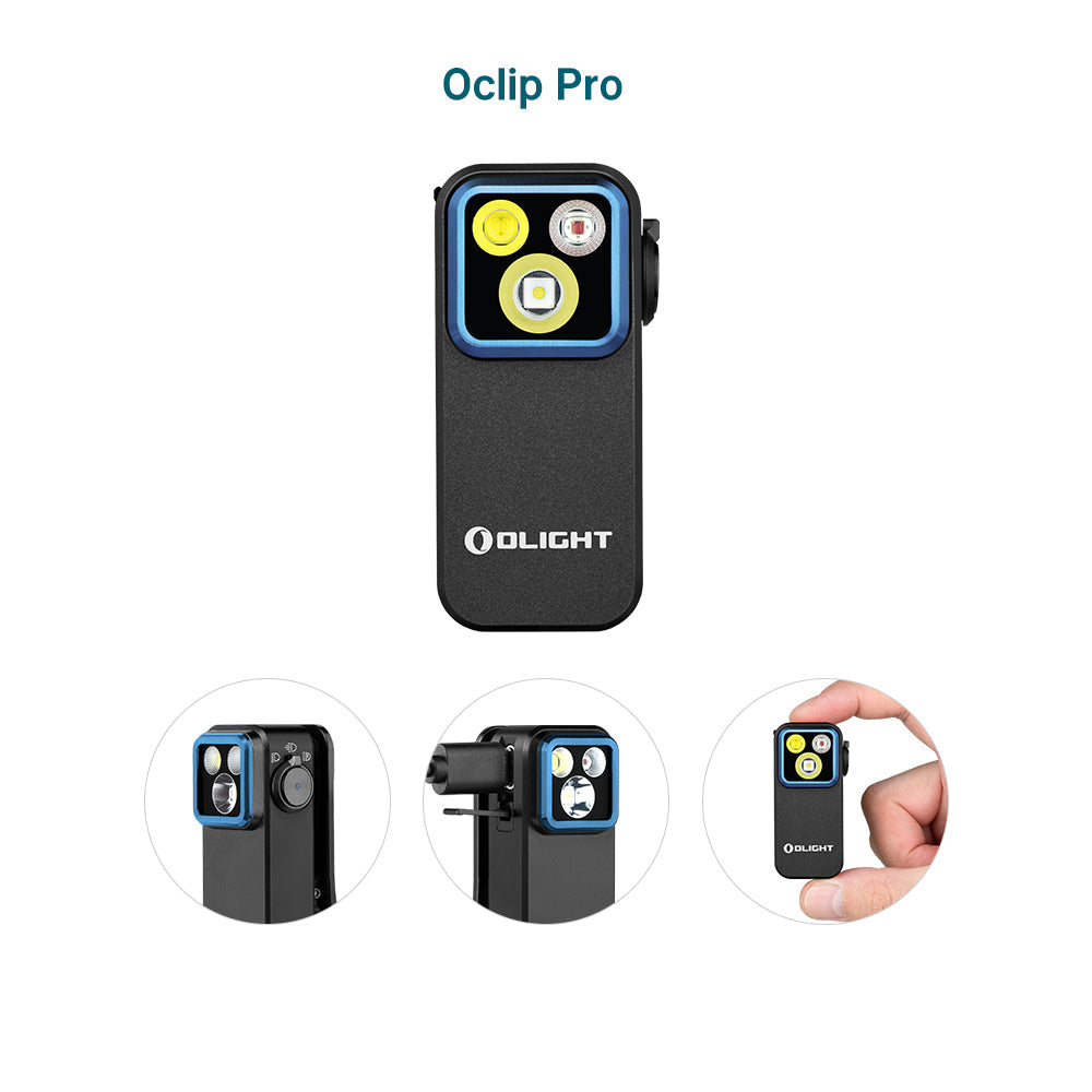 Olight Oclip Pro | многофункционален клипс фенер | 500 lm - Black
