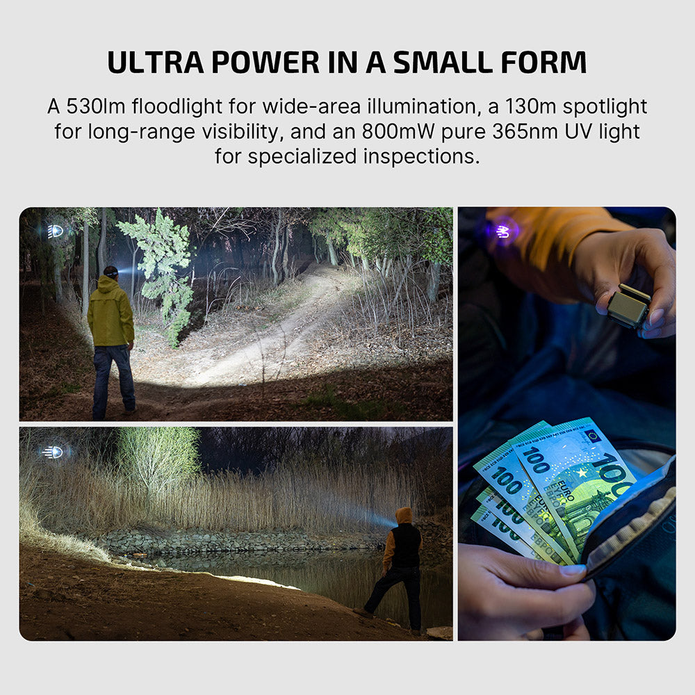 Olight Oclip Ultra | 3-в-1 EDC фенер с клипс | 530 lm - Olive Green